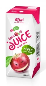 fruit apple juice tetra pak