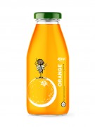 Best fresh pure juice 250ml glass bottle orange fruit juice