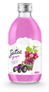 glass 320ml fruit grape juice private label brand