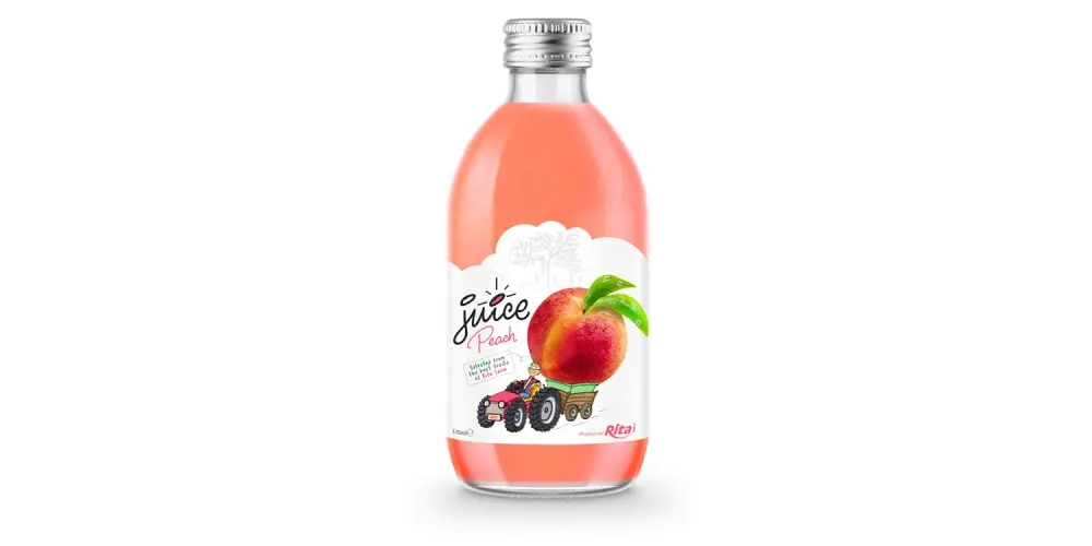 Glass 3ml Fruit Juice Peach Private Label Brand Rita Beverage