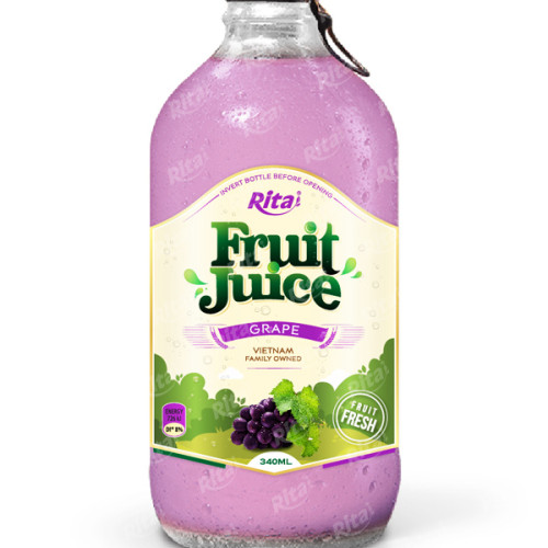 grape fruit juice 340ml glass bottle