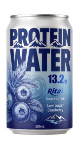 High Protein Water Blueberry Drink 13.2g Protein Low Sugar 330ml High Protein Water Blueberry Drink 13.2g Protein Low Sugar 330ml