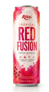 Natural Tropical Red Fusion Fruit Blend 325ml Can