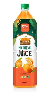 natural organic orange  fruit juice 1L Pet bottle