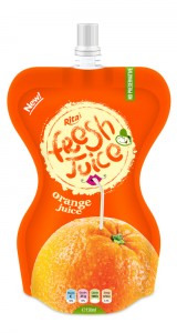 orange  juice drink 150ml in bag packing