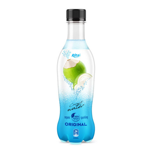 pet bottle 400ml spakling Coconut water original web 1