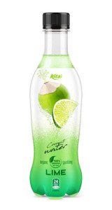 pet bottle 400ml spakling Coconut water lime web