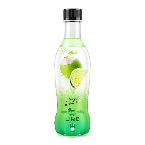 pet bottle 400ml spakling Coconut water lime web