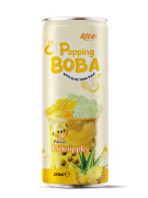 popping Boba bubble pineapple flavor with aloe vera pulp  250ML cans