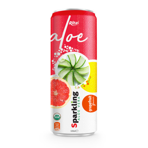 private label brand Sparkling aloe vera grape fruit 320ml