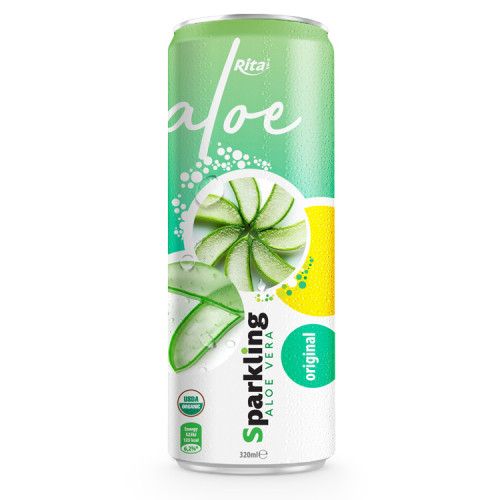 private label brand Sparkling aloe vera oringinal 320ml