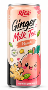 Ready-to-Drink Ginger Milk Tea with Peach Flavor 10.9 fl oz(325ml)