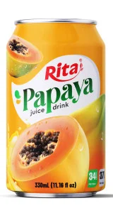 real fruit juice 11.16 fl oz   papaya juice drink