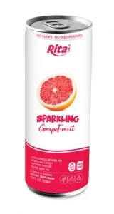 real tropical grapefruit sparkling drink