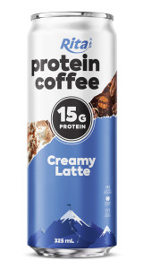 Rita High Protein Coffee Creamy Latte Drink 15g Protein – RTD Coffee Beverage 325ml