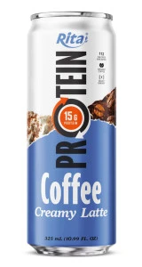 Rita Protein Coffee 15g – Ready-to-Drink High Protein Coffee Creamy Latte 325ml Can