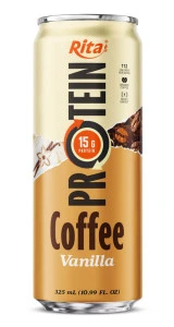 Rita Protein Coffee 15g – Ready-to-Drink High Protein Coffee Vanilla 325ml Can Rita Protein Coffee 15g – Ready-to-Drink High Protein Coffee Vanilla 325ml Can