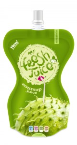 soursop  juice drink 150ml in bag packing