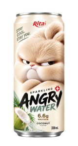 Sparkling Coconut Water with Protein 330ml – Angry Water Sparkling Coconut Water with Protein 330ml – Angry Water