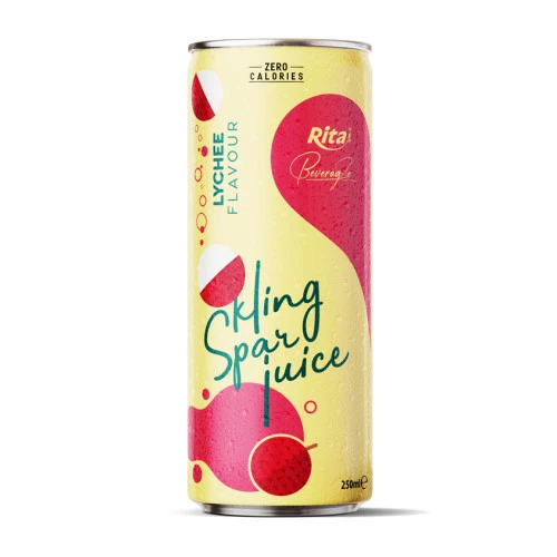 sparkling juice with lychee flavour 250ml cans
