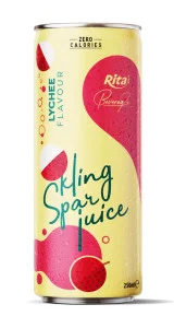 sparkling juice with lychee flavour 250ml cans