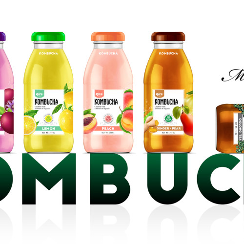 total KOMBUCHA 250ml glass bottle