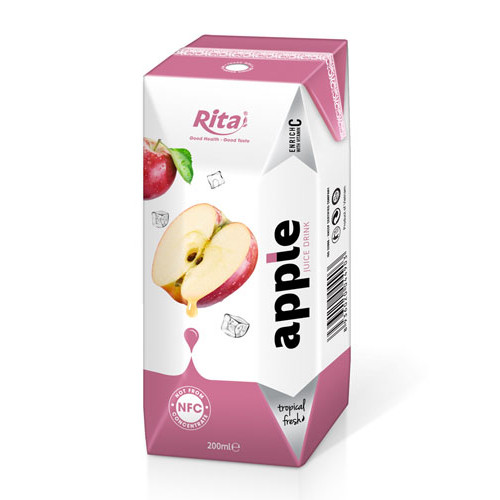 tropical fresh with apple juice in tetra pak