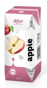 tropical fresh with apple juice in tetra pak