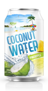 wholesale price coconut water pineapple 330ml