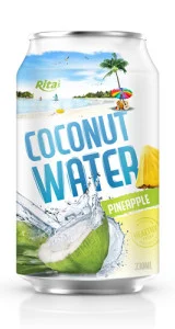 wholesale price coconut water pineapple 330ml