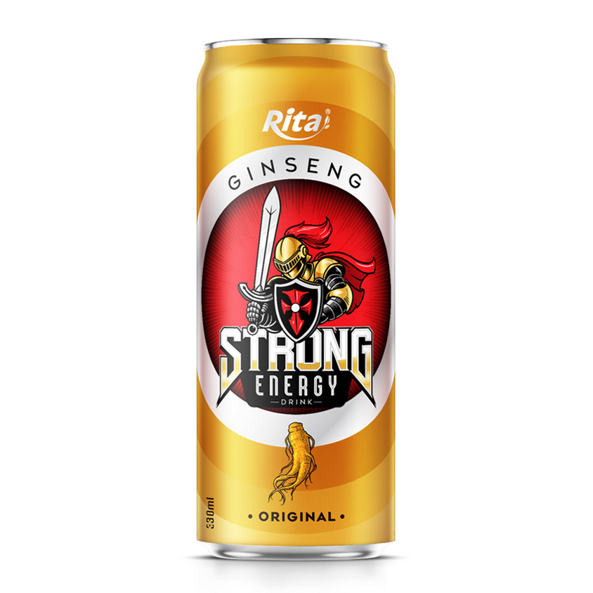 330ml canned Strong energy drink with ginseng original - RITA Beverage