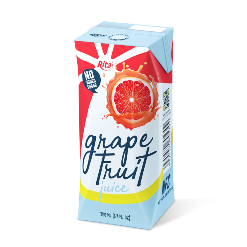 Rita 200ml Paper Box Best Quality Grapefruit Juice Drink