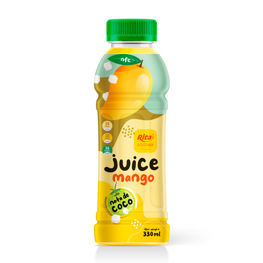 Rita Orange Juice With Fruit Jelly 330ml Pet Bottle