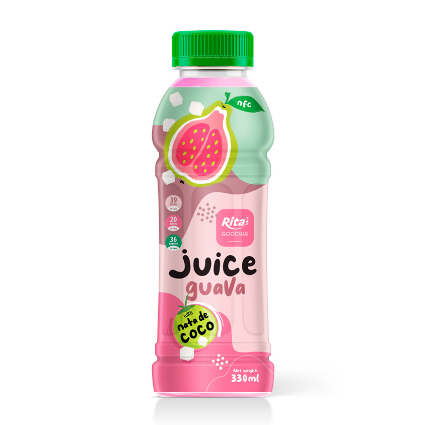 Rita Guava Juice Drink With Fruit Jelly 330ml Pet Bottle