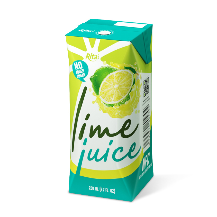 Rita Lime Juice Drink 200ml Paper Box 