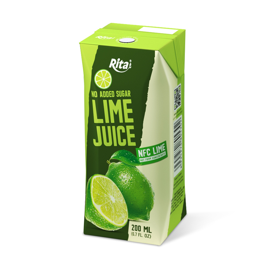 Rita Best Quality 200ml Paper Box Lime Juice Drink 