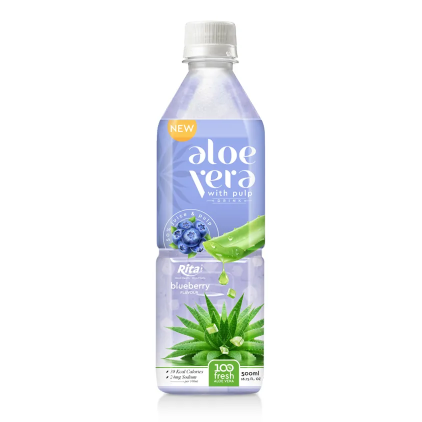 aloe vera pulp juice with blueberry - RITA Beverage