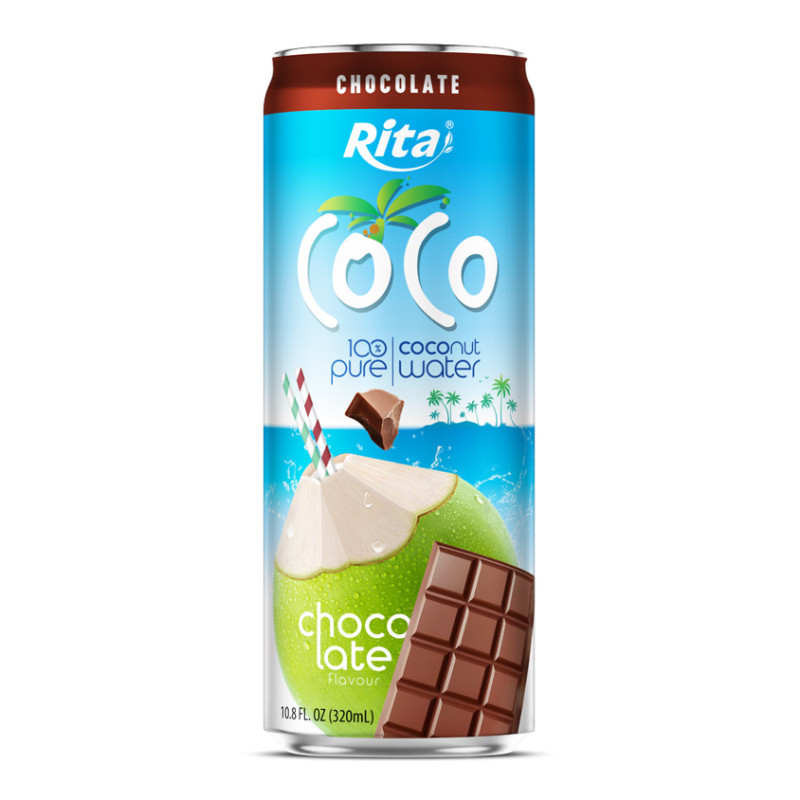 Rita Coco 100% Pure Coconut Water with Chocolate Flavour 320ml Can