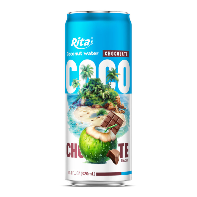 Rita Coco 100% Pure Coconut Water with Chocolate Flavour 320ml Can
