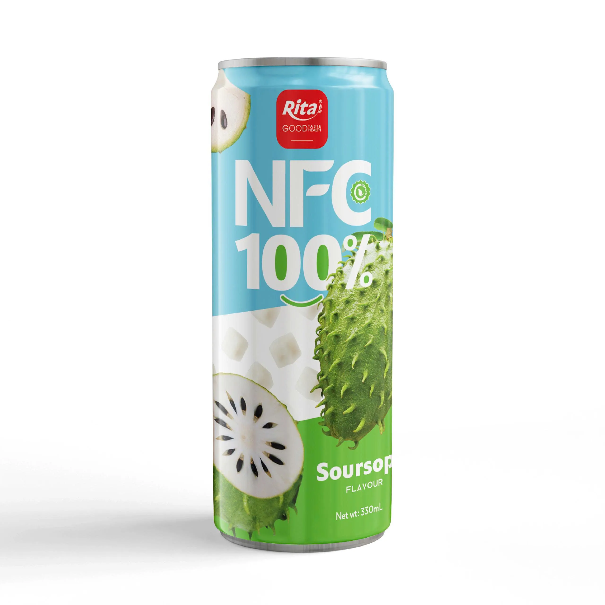 Rita NFC 100% Soursop Juice Drink 330ml Can