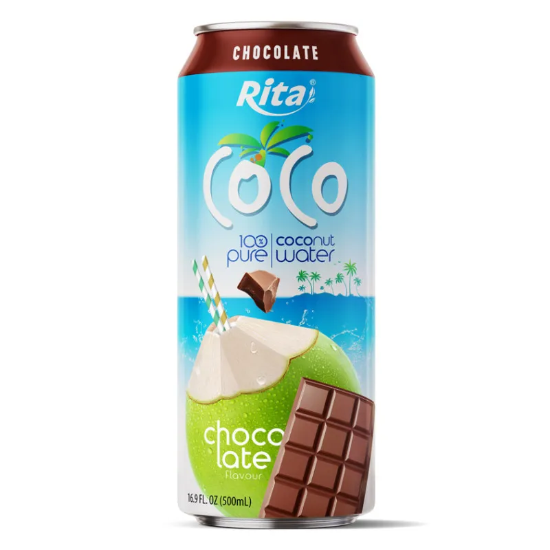 Rita Coco 100% Pure Coconut Water with Chocolate Flavour 500ml Can