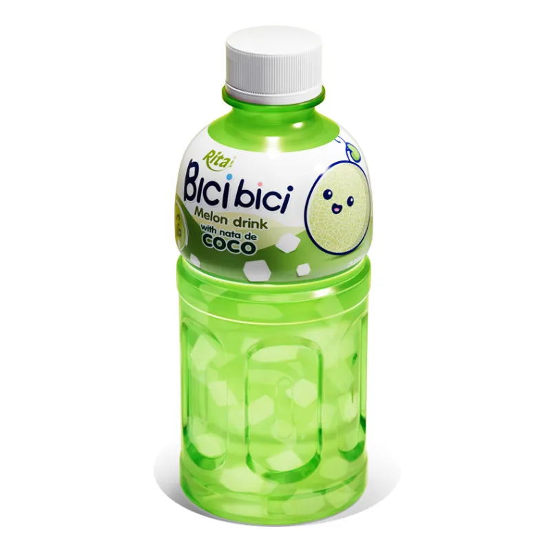 Rita Bici Bici Melon Drink with Nata de Coco 320ml Pet Bottle