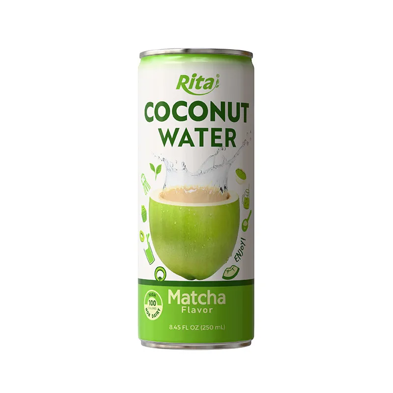 Rita Coco 100% Coconut Water Matcha Flavour 250ml Can