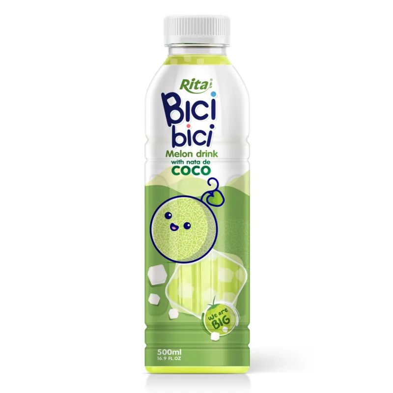 Rita Bici Bici Melon Drink with Nata de Coco 500ml PET Bottle