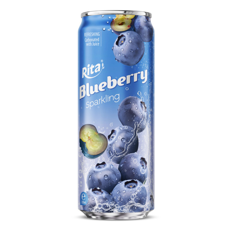 Rita Sparkling Blueberry Drink 320ml Sleek Can