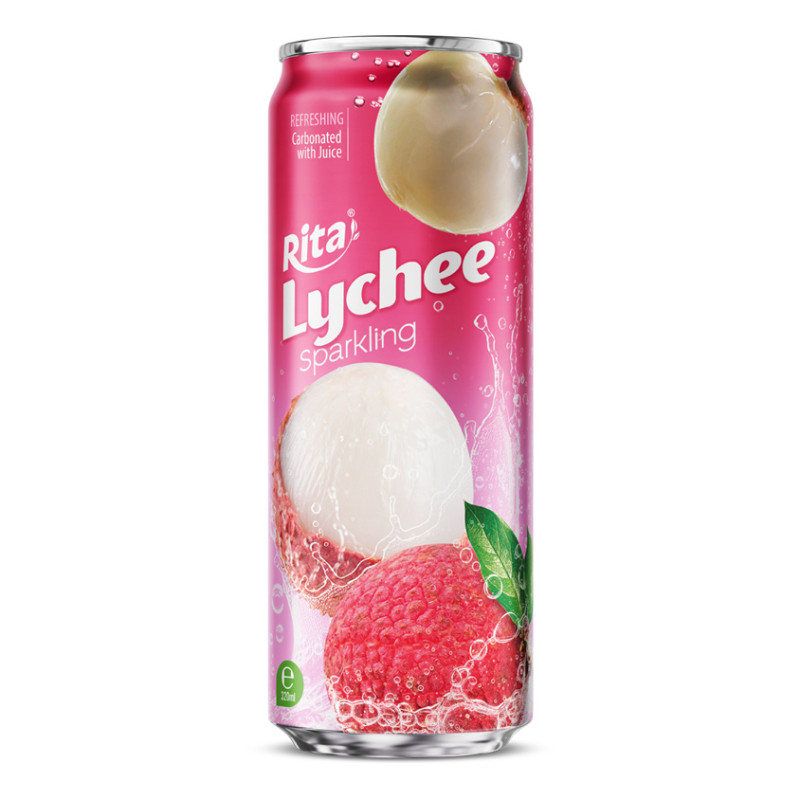 Rita Sparkling Lychee Drink 320ml Sleek Can