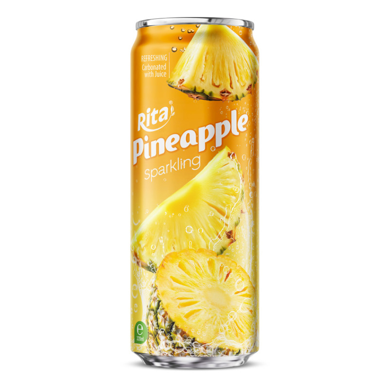 Rita Sparkling Pineapple Drink 320ml Sleek Can