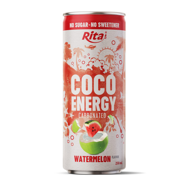 Rita Coco Energy Carbonated Watermelon Flavor 250ml Can