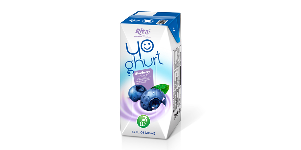 Aseptic 200ml blueberry Yoghurt drink - RITA Beverage