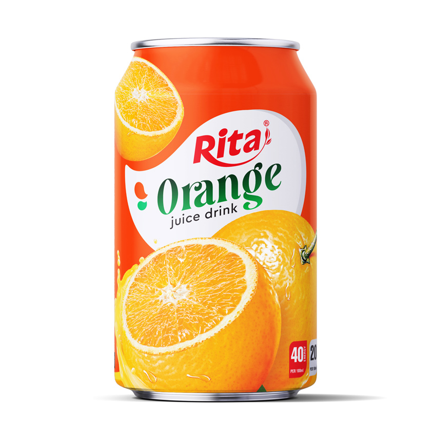 Wholesale Rita Best Buy Orange Juice Drink 330ml Short Can RITA